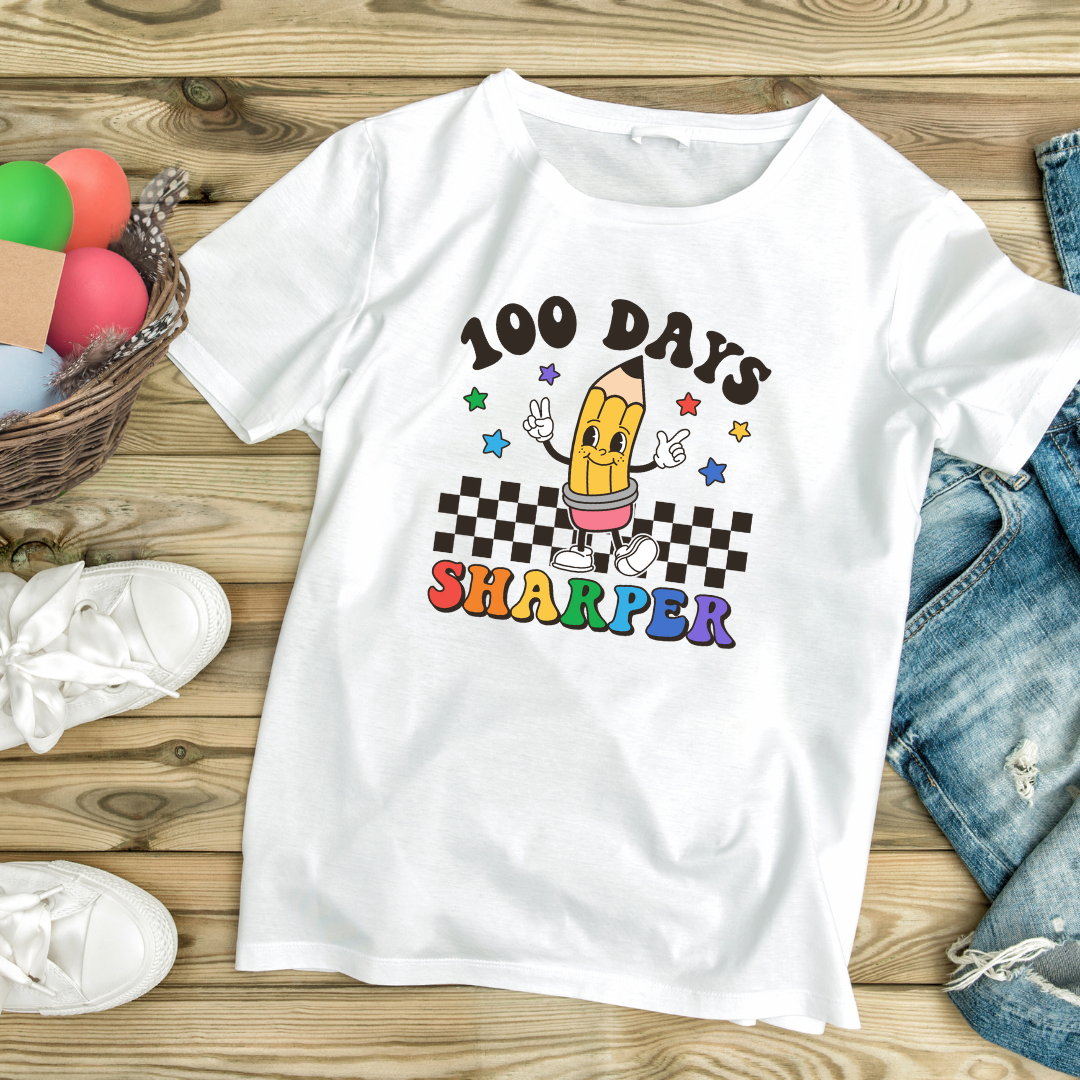 "100 Days Sharper Tee β Celebrate 100 Days of School!"