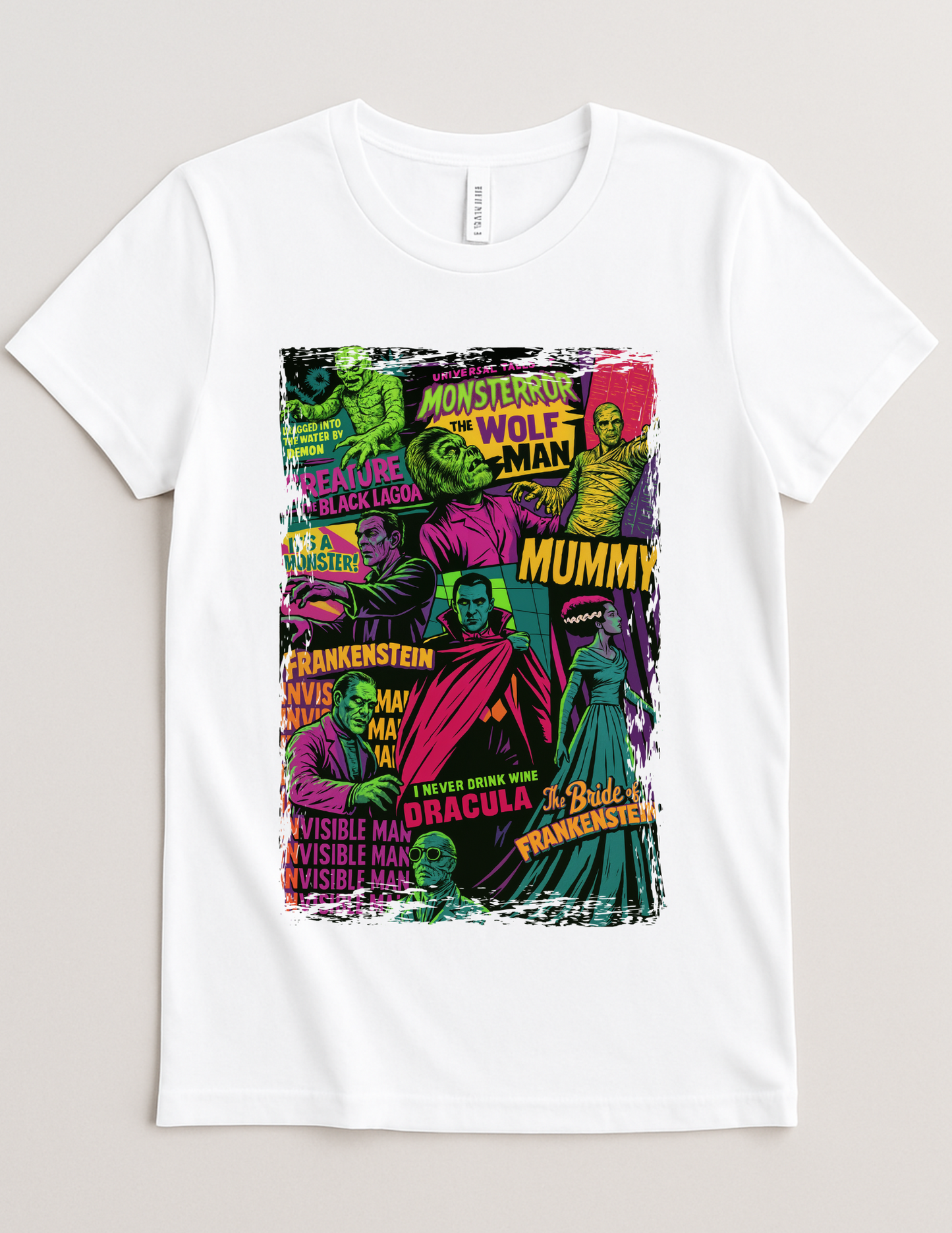Monster Mash Legends Tee – Classic Horror Icons Edition