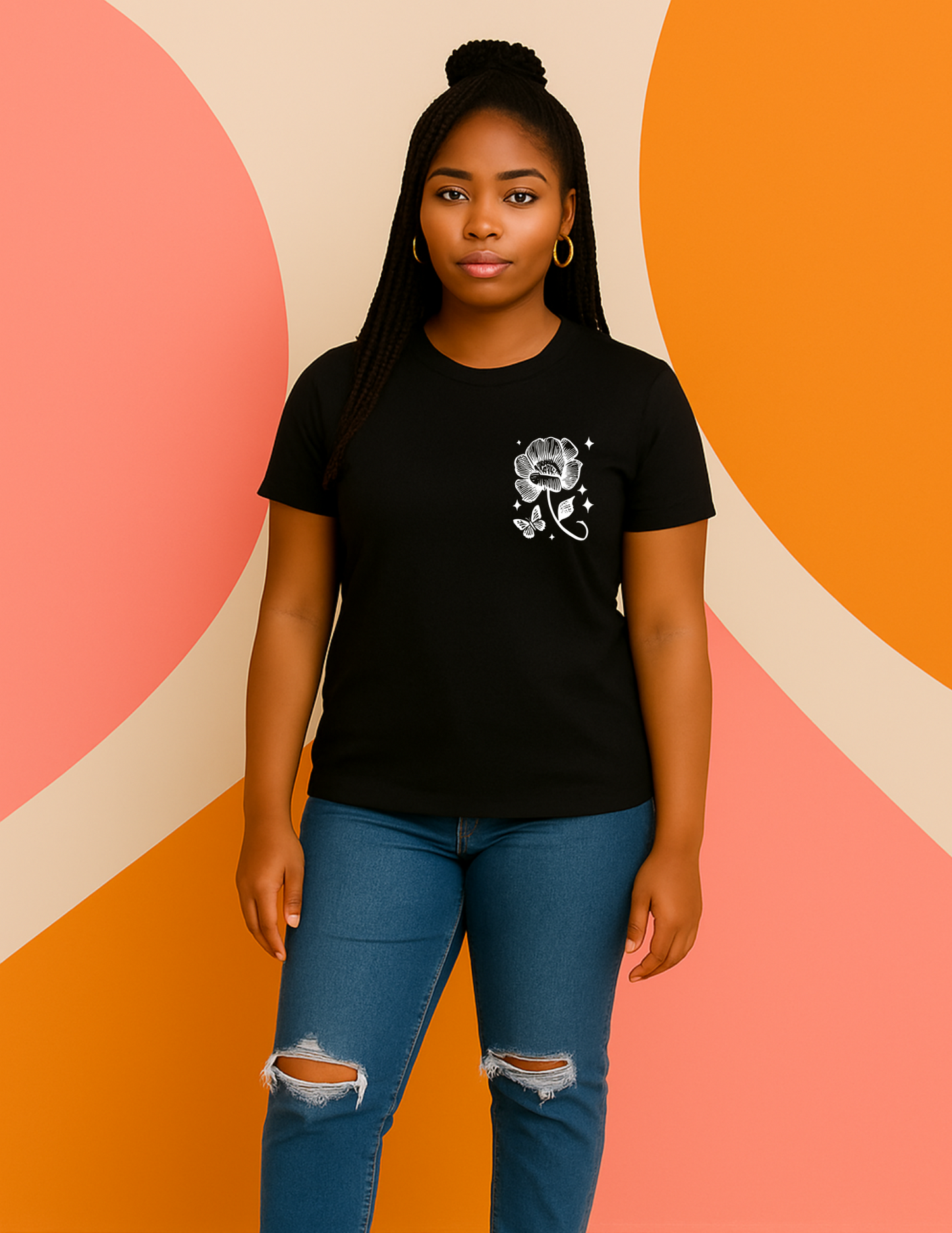 In the Hardest Times, We Grow the Most' tee (front & back)