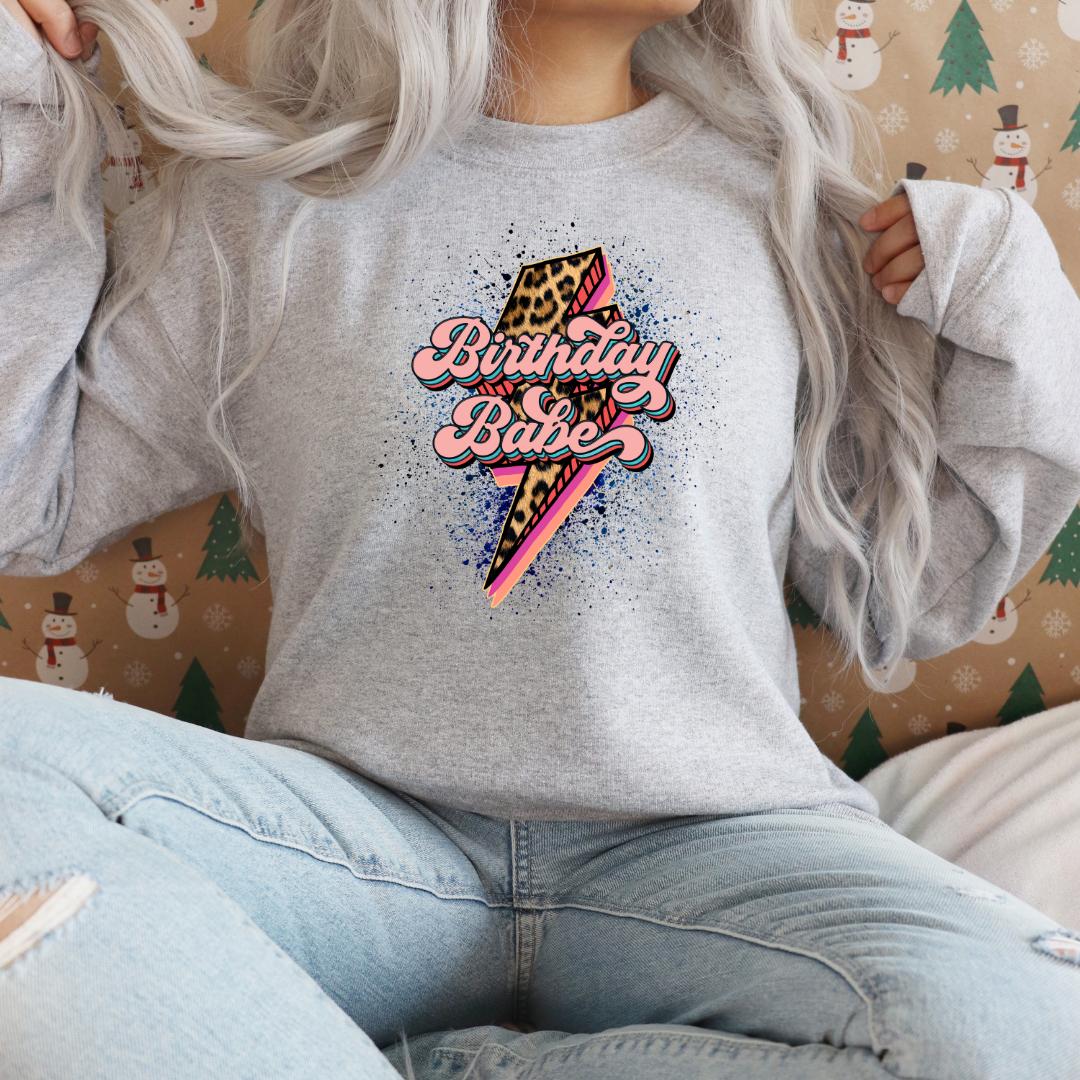 "Adult Birthday Babe Tee β Leopard & Pink Perfection!"