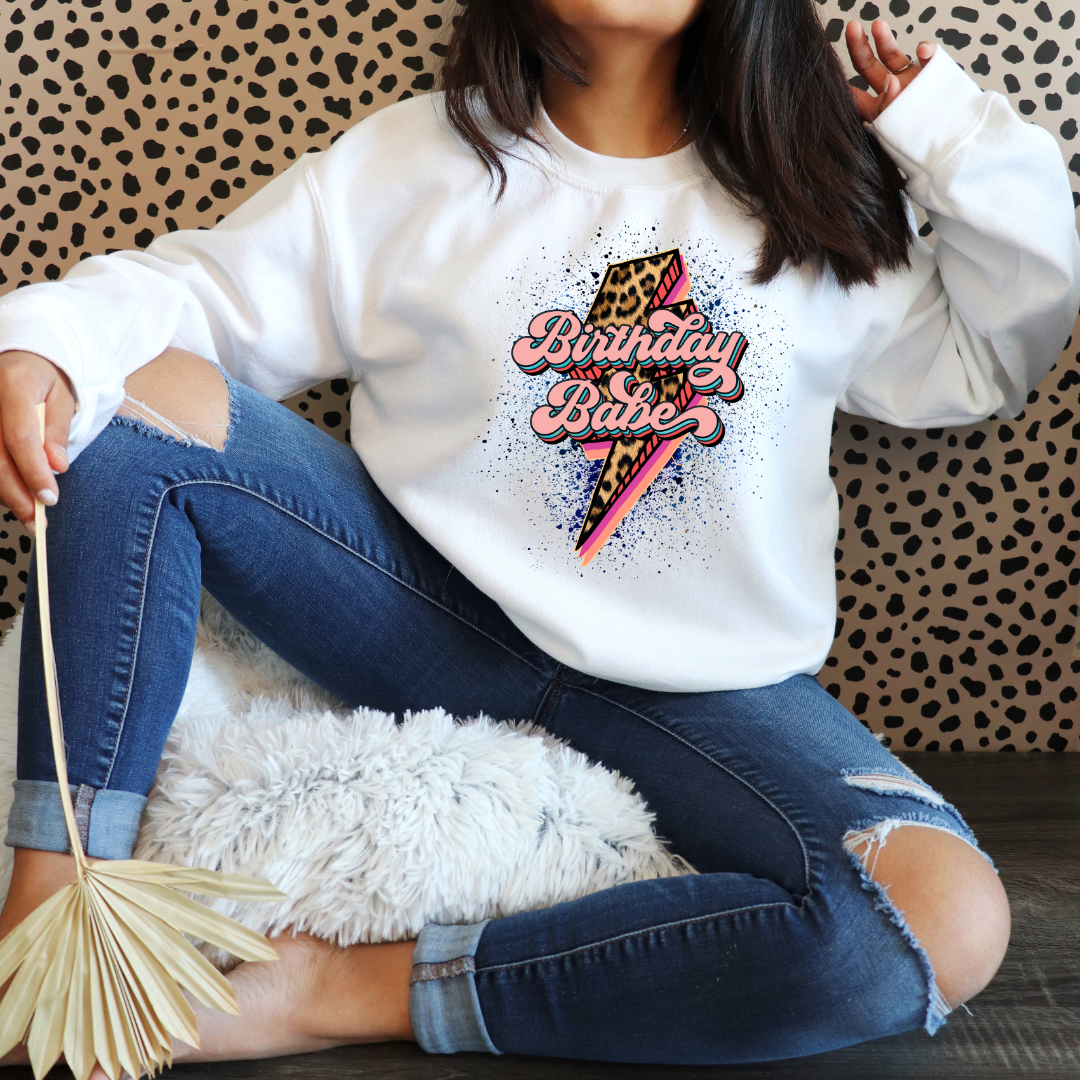 "Adult Birthday Babe Tee β Leopard & Pink Perfection!"