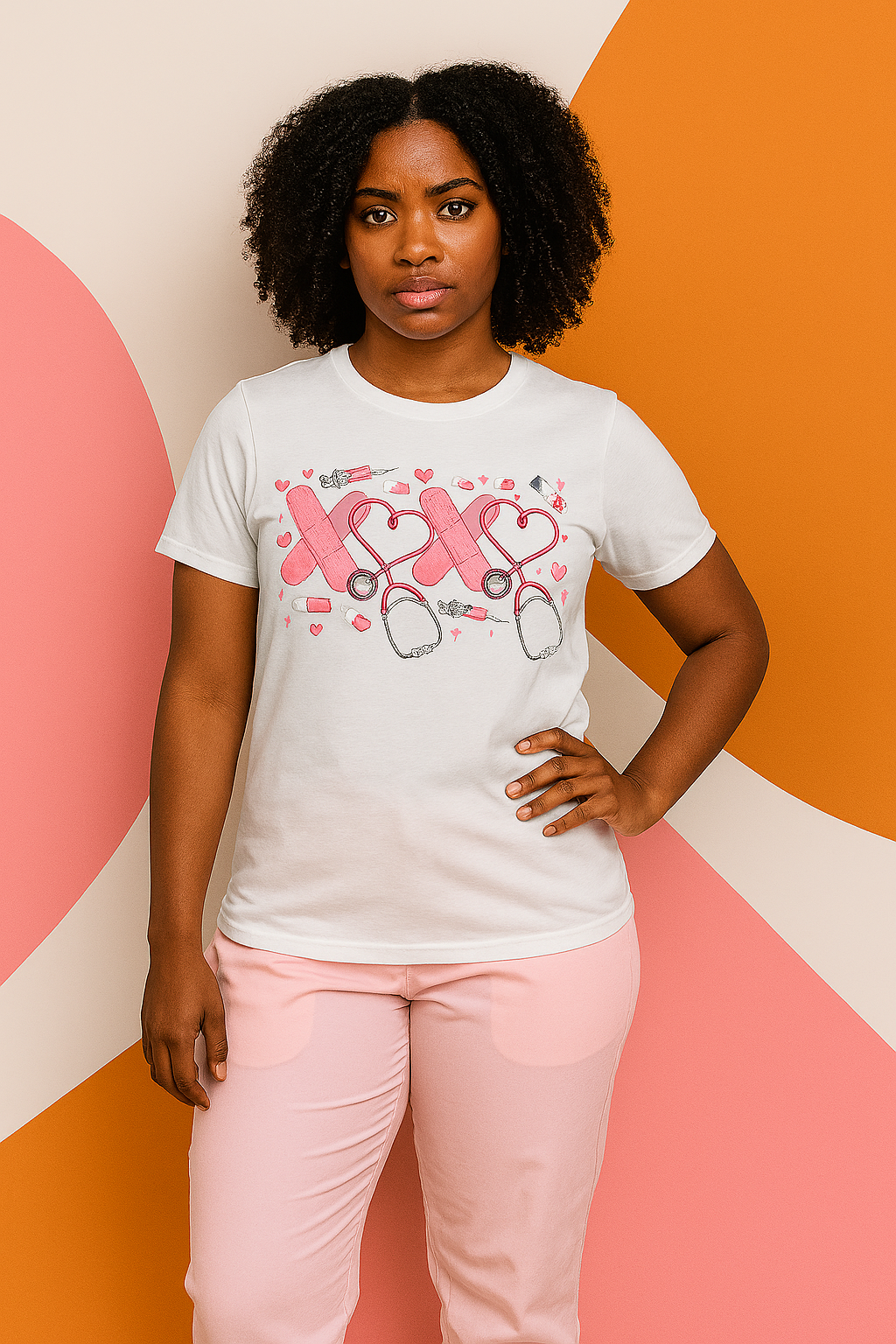 "XOXO Nurse Valentine Tee β Love in Scrubs!"
