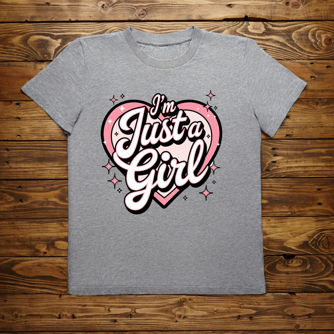 π Just a Girl Heart Tee β Sweet, Simple & Stylish!