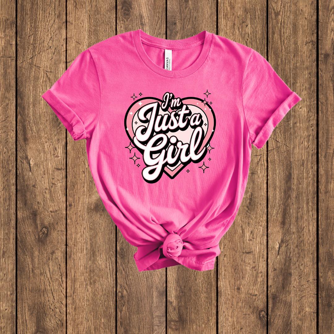 π Just a Girl Heart Tee β Sweet, Simple & Stylish!