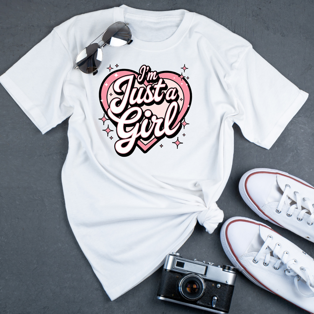 π Just a Girl Heart Tee β Sweet, Simple & Stylish!