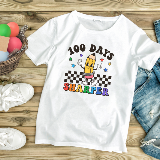 "100 Days Sharper Tee – Celebrate 100 Days of School!"