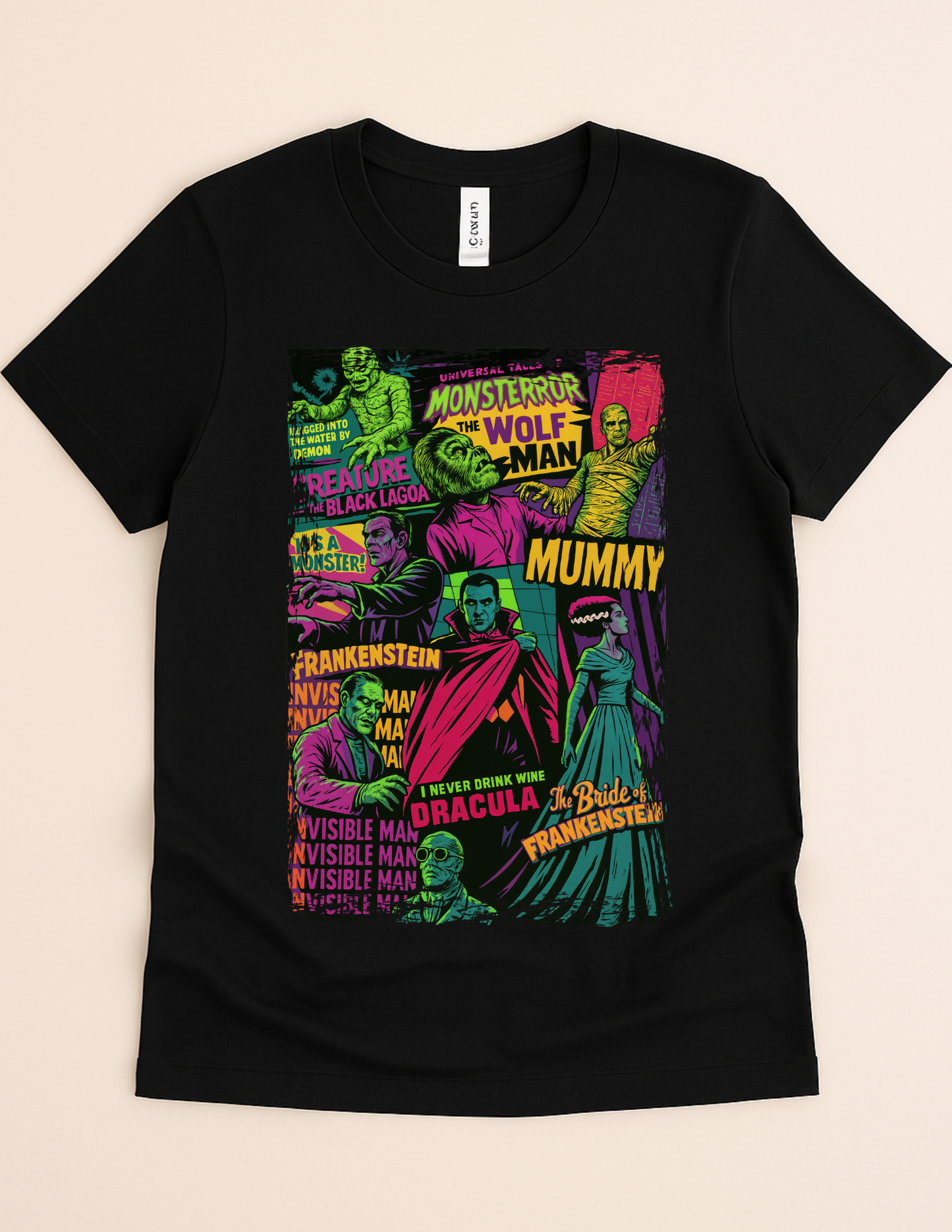 Monster Mash Legends Tee – Classic Horror Icons Edition