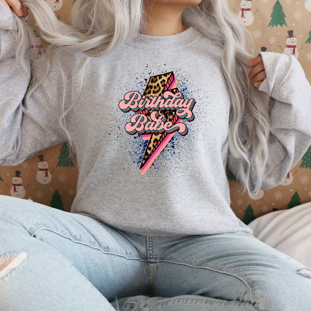 "Adult Birthday Babe Tee – Leopard & Pink Perfection!"