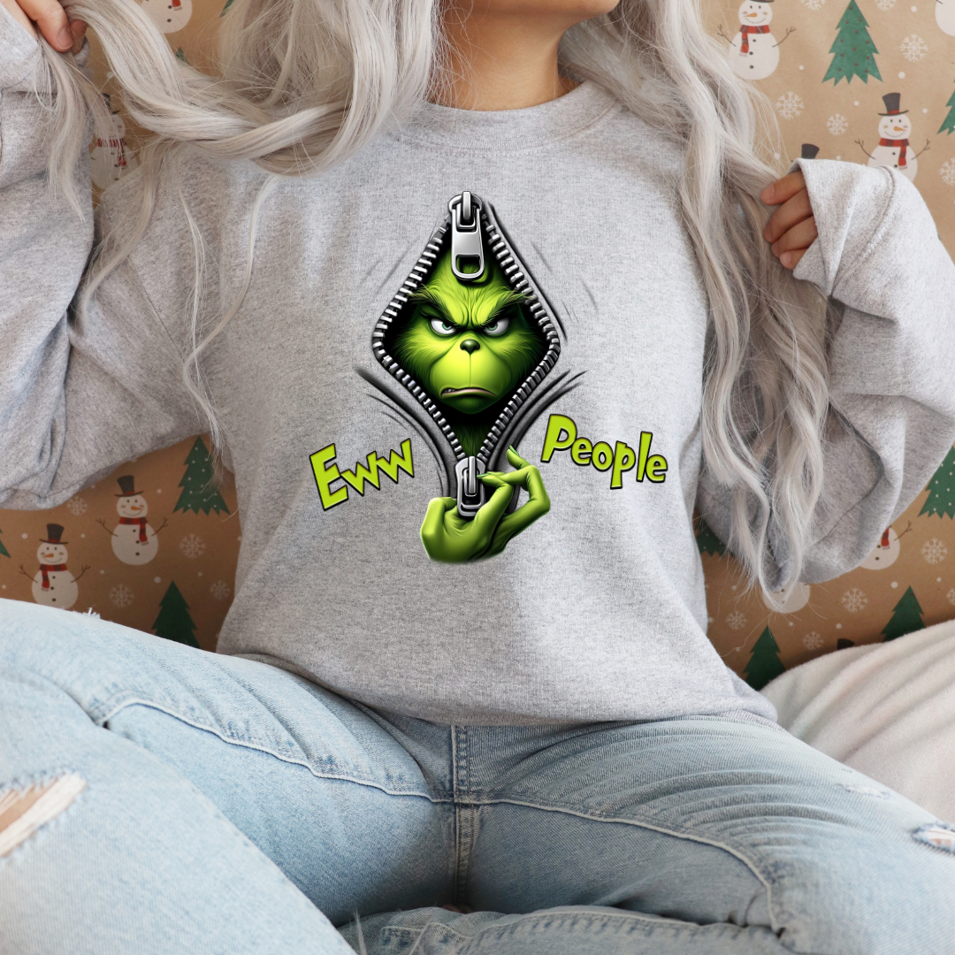 "Adult Ewww People Grinch Sweatshirt & Tee - Pre-Order Now!"