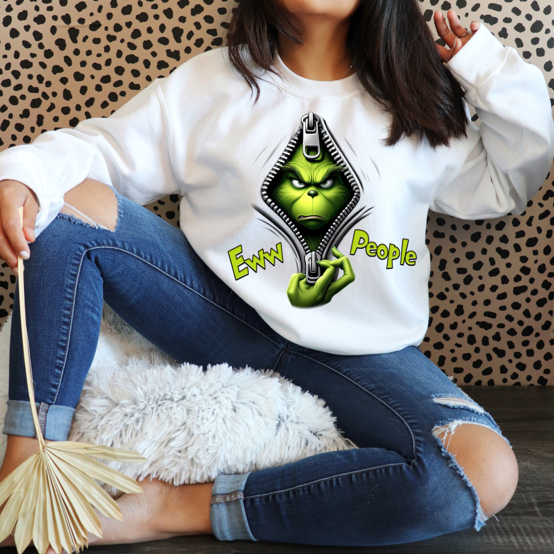 "Adult Ewww People Grinch Sweatshirt & Tee - Pre-Order Now!"