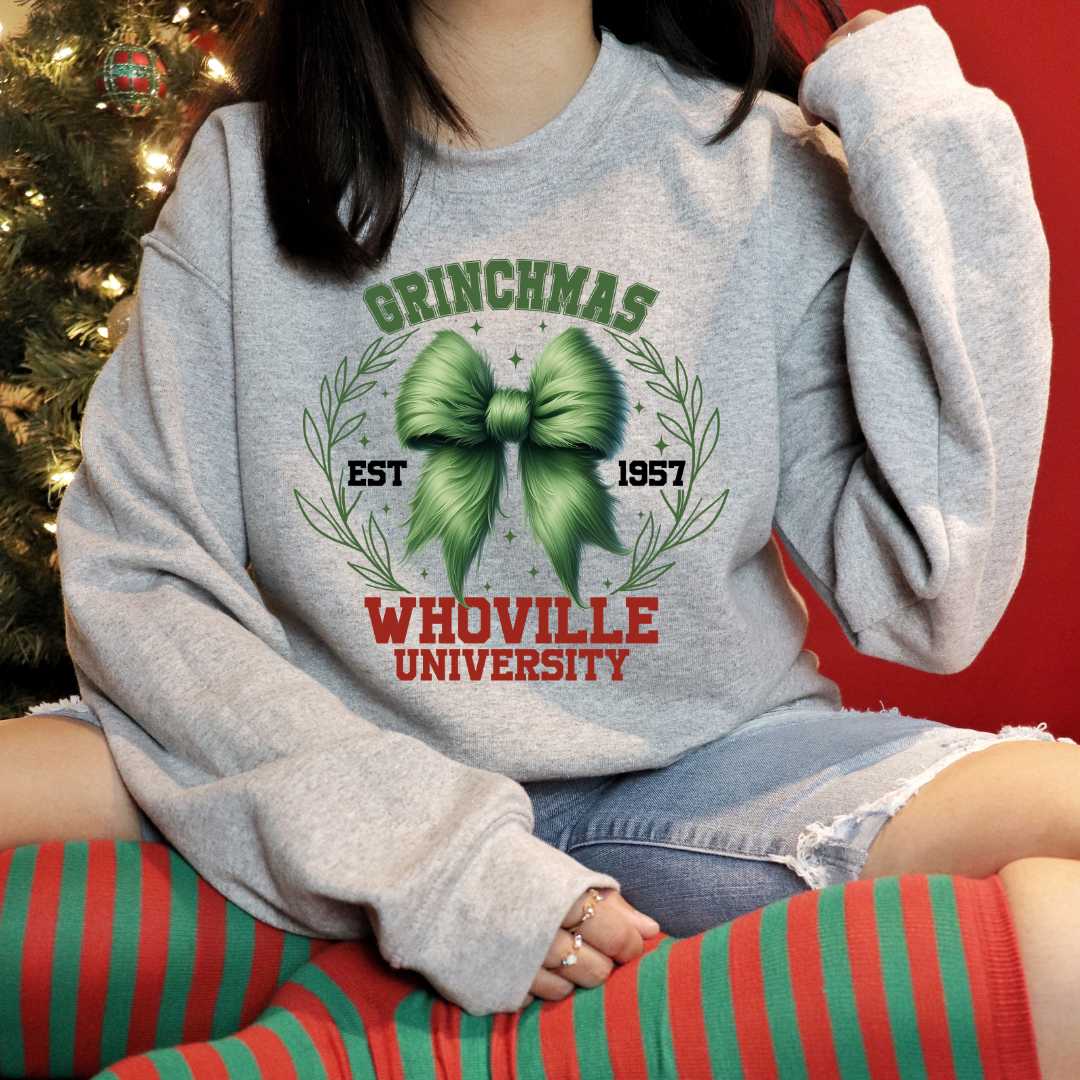 "Adult Grinchmas Whoville Sweatshirt & Tee – Holiday Cheer with a Twist!" (Copy)