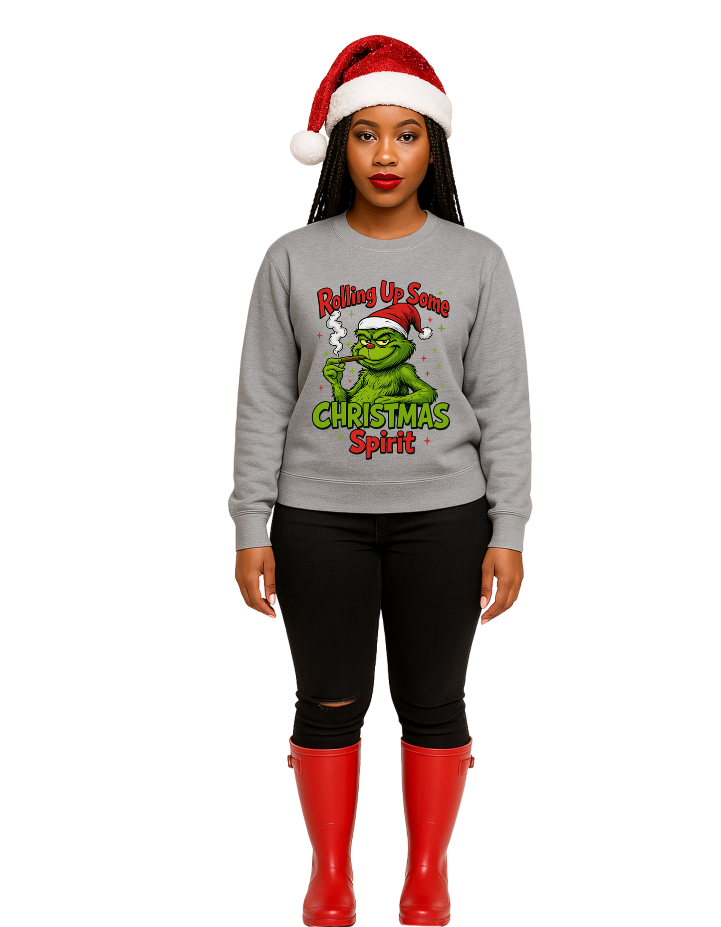 Rolling Up Some Christmas Spirit Tee – Funny Holiday Shirt