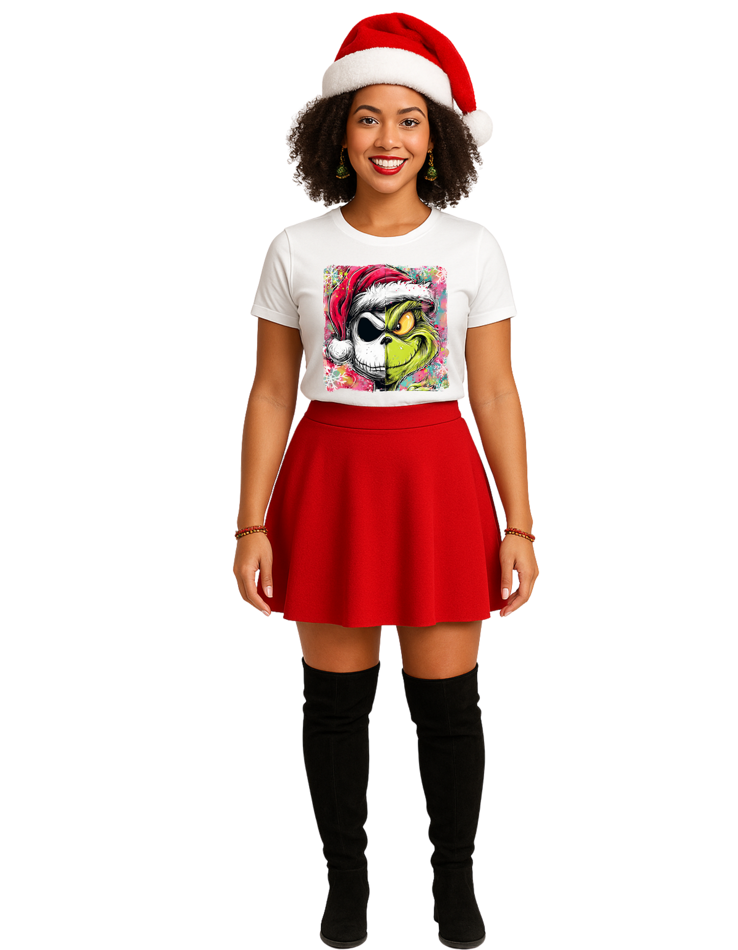 Twisted Holiday Mashup Tee – Christmas Villain Vibes