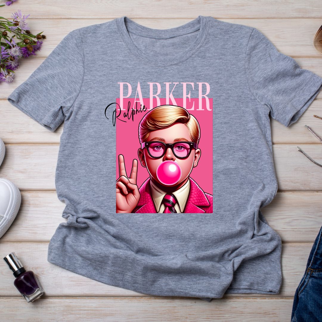 "Ralphie Blowing Bubble Gum Tee – Pre-Order Now!"