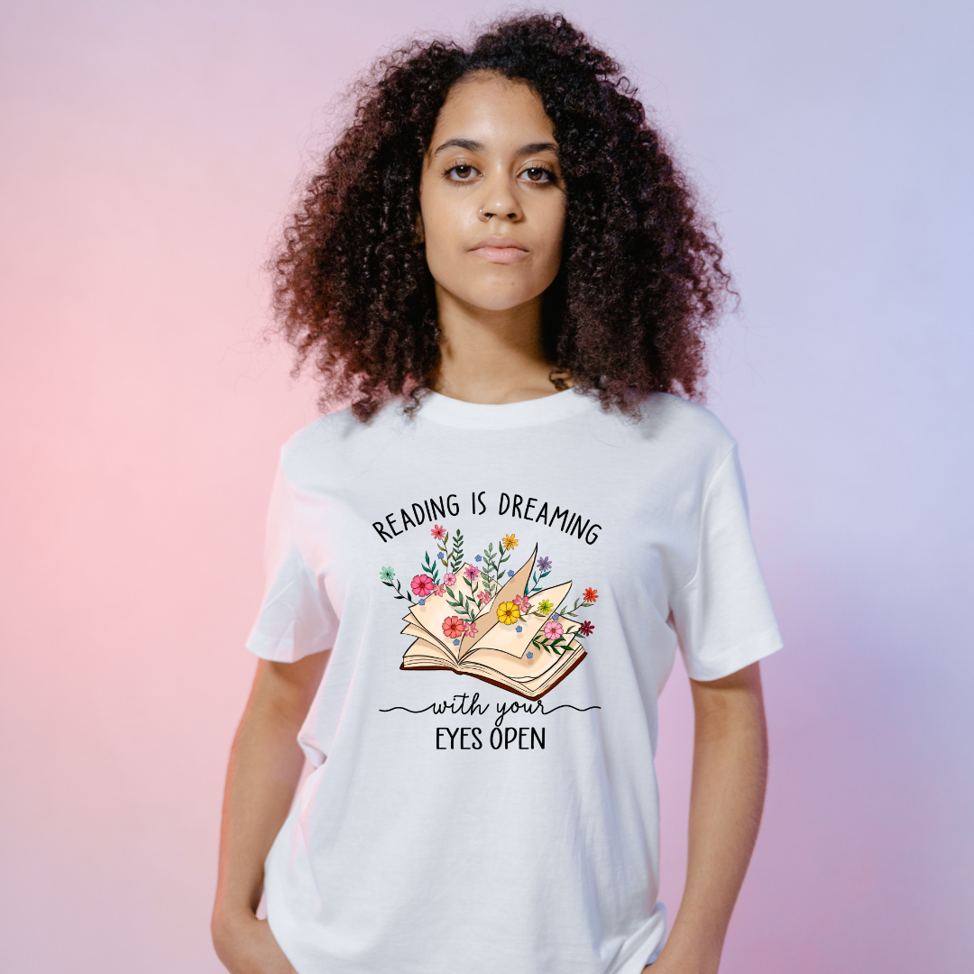 Reading Is Dreaming Tee – Open Your Imagination!"