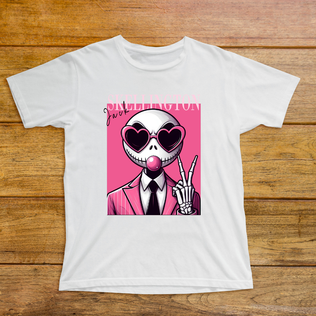 "Jack Skellington Blowing Bubble Gum Tee – Pre-Order Now!"