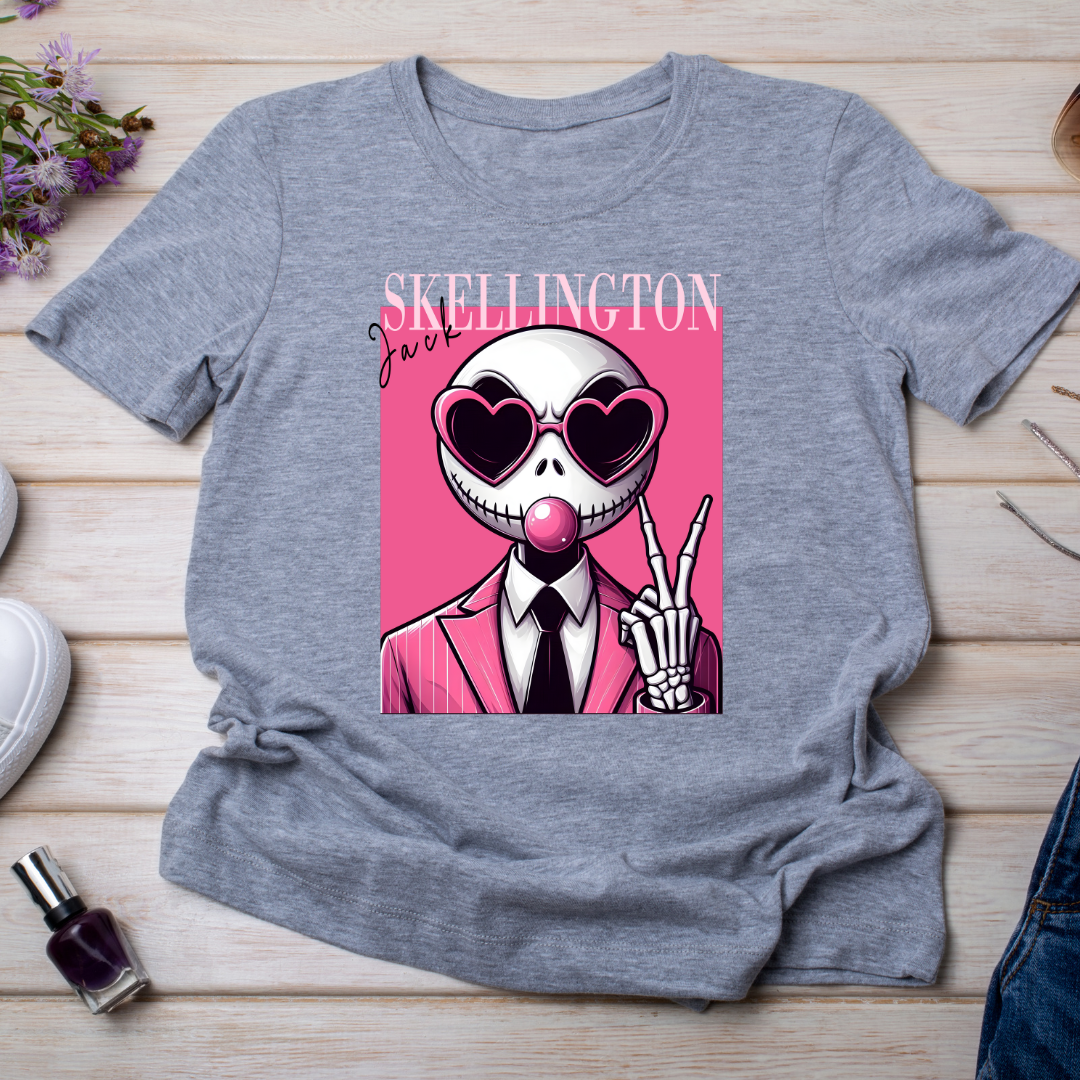 "Jack Skellington Blowing Bubble Gum Tee – Pre-Order Now!"