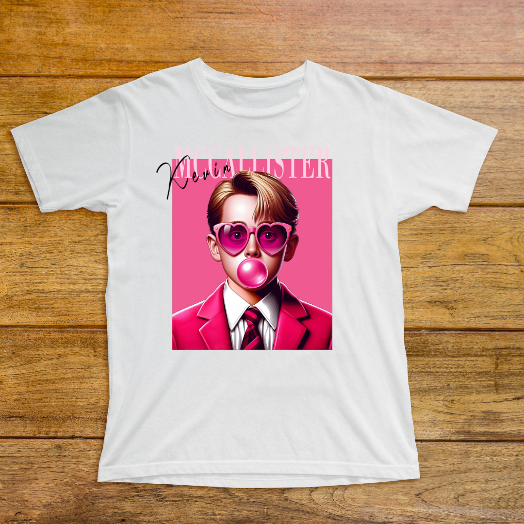 "Kevin McCallister Bubble Gum Tee – Pre-Order Now!"