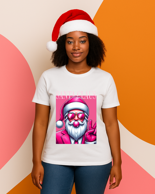 "Santa Blowing Bubble Gum Tee – Pre-Order Now!"
