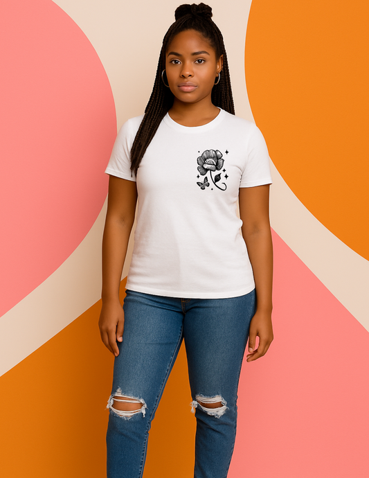In the Hardest Times, We Grow the Most' tee (front & back)