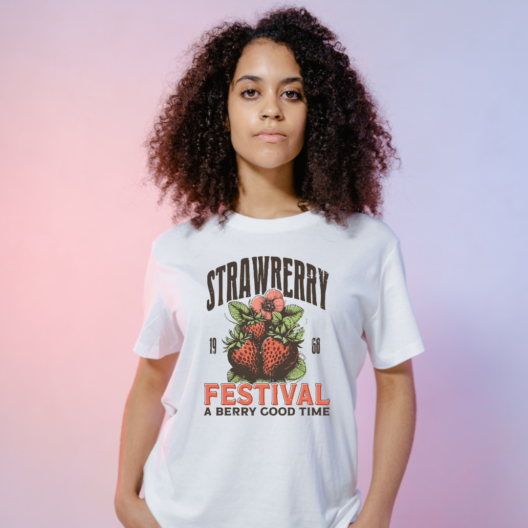 🍓 Berry Good Time Tee – Sweet, Fun & Festival-Ready!