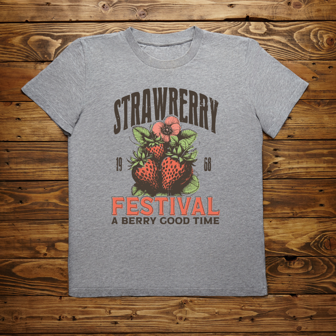 🍓 Berry Good Time Tee – Sweet, Fun & Festival-Ready!